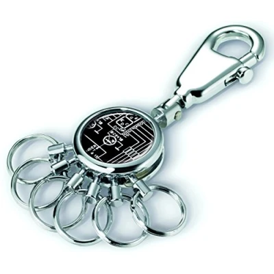 Imagen de Troika SCHALTPLAN Llavero 9 Centimeters Multicolor (Silber Schwarz)