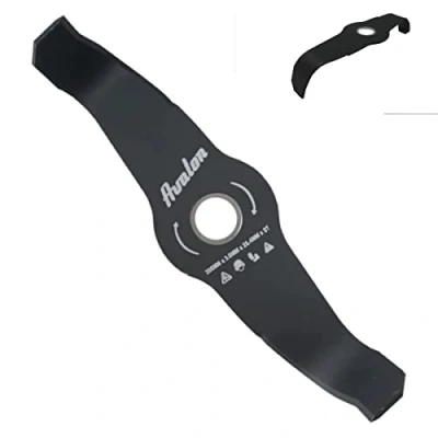 Imagen de Avalon Disco Curvado de 2 Puntas para Desbrozadora (300 x 3,0 mm), Cuchilla Cortar principalmente Tallos Leñosos y Maleza Resistente