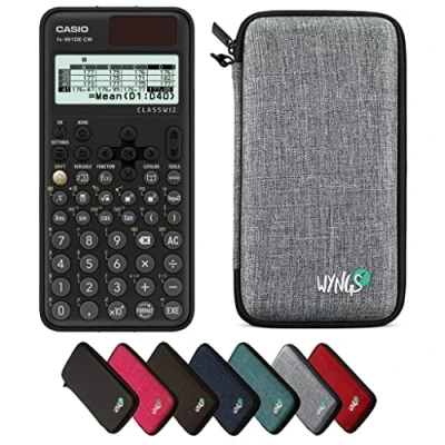 Imagen de CALCUSO Paquete Básico Gris Claro con Calculadora Casio FX 991DE CW ClassWiz (Alemán)