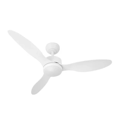Imagen de Abrila Ventilador DC SERPA Color Blanco con tres Aspas 6 Velocidades Ajustables 3 Temperaturas de Luz Temporizador y Regulador Intensidad Mando a Distancia Incluido