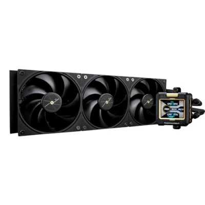 Imagen de Thermalright Frozen Warframe 360 Enfriador de Agua para CPU Negro con 3 Ventiladores PWM 2000 RPM, Pantalla LCD IPS 320x240, Líquido AIO PC