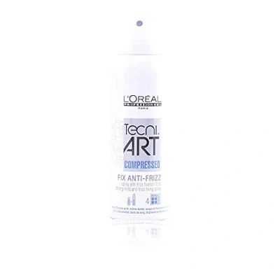 Imagen de L&#039;Oréal Professionnel Tecni Art Fix Anti Frizz Spray Tamaño Comprimido Encrespamiento, 125 ml