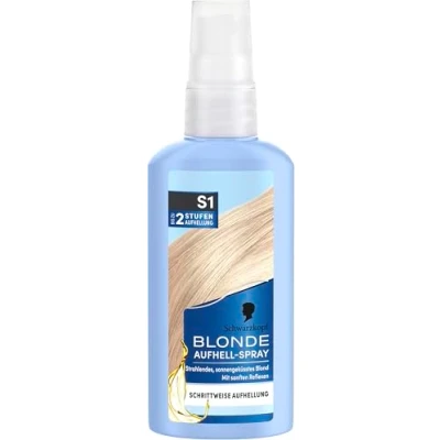Imagen de Blonde Aligerador S1 Nivel 3 (125 ml), spray blanqueador para aclarar el cabello hasta 2 niveles un tinte de refrescado y besado por sol, fórmula con aceite argán