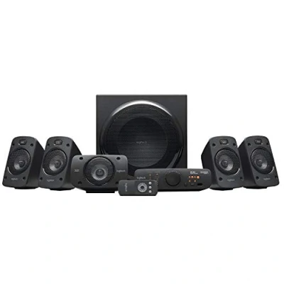 Imagen de Sistema de altavoces Logitech Speakers Z906, Potencia total 5x 67 W + 165 W, Alámbrica, Certificación THX, 6 conexiones, Mando a distancia, Negro