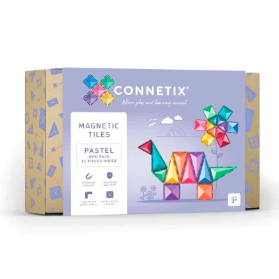 Imagen de Construcción Connetix Pastel Mini 32 Piezas