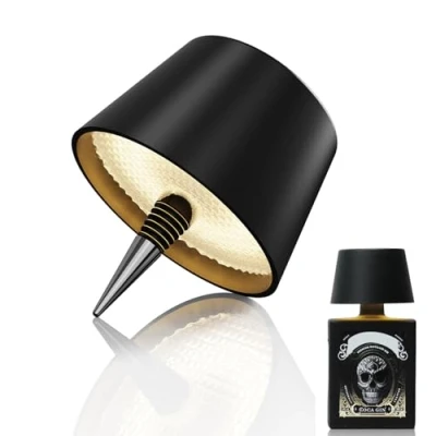 Imagen de MU LIN LED Akku Flaschenlampe,tischmpe kabellos mit Touch,led Flaschenlicht,tischlampe akku,led tischleuchte kabellos,LED lampe,Campinglampe,Tischleuchte,Akku Lampe,Outdoor Lampe