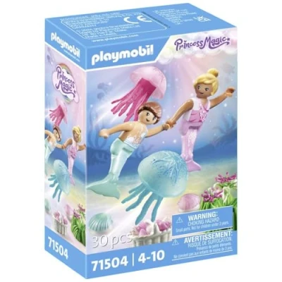 Imagen de PLAYMOBIL 71504 Princess Magic Sirenas Infantiles con Medusas, a Partir de 4 años