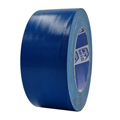 Imagen de ACIT cinta de tela súper 50 mm x 25 M, reforzada, Duct Tape, americana: reparaciones, fijación y embalaje alta estanqueidad (Azul)