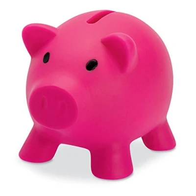 Imagen de PromotionGift Hucha, diseño de Cerdito, Color Fucsia