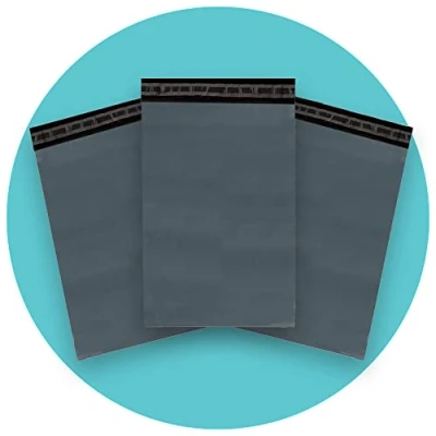 Imagen de triplast 4 x 6 Inch Bolsa de plástico para envíos postales (100 unidades), color gris