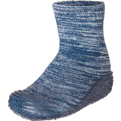 Imagen de Playshoes Zapatillas Calcetines Antideslizantes, Pantuflas de Punto, Unisex niños, Azul (Blue Marine), 24/25 EU
