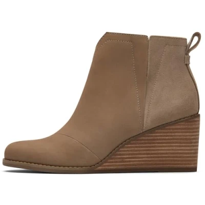 Imagen de TOMS Clare, Botas Cortas al Tobillo Mujer, Gamuza de Piel Nobuk Dune, 40 EU