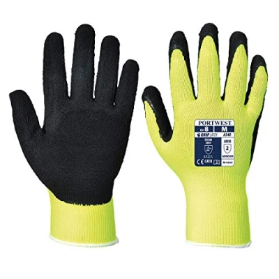 Imagen de Portwest Guante Hivis Grip Látex, Tamaño: L, Color: Amarillo, A340YERL