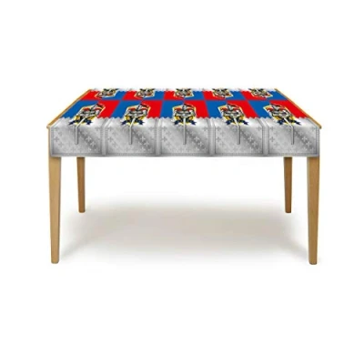 Imagen de Mantel con diseño de caballeros y escudos, 180 x 130 cm , color/modelo surtido