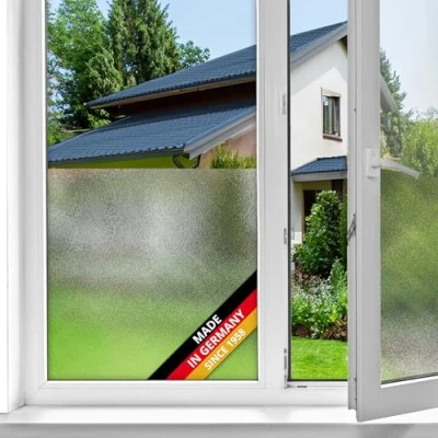 Imagen de d c fix vinilo adhesivo para cristales ventanas lechoso estático premium opaco translúcido privacidad decorativo mampara de ducha baño lámina pegatina 67,5 cm x 1,5 m