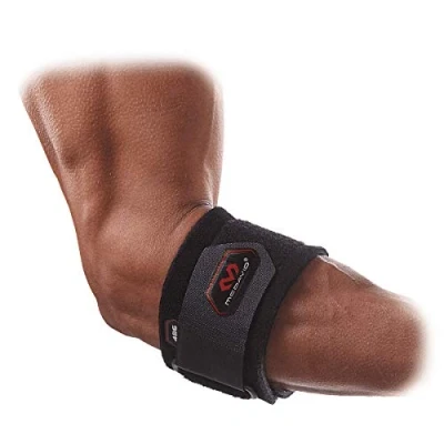 Imagen de Mc David 486 Brazalete para Codo de Tenista, Unisex Adulto, Negro/Gris, Única