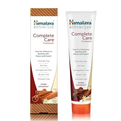 Imagen de Himalaya Botanique Complete Care Toothpaste with Natural Cinnamon and mint Flouride &amp; SLS free formula fights bacteria tooth decay 150g