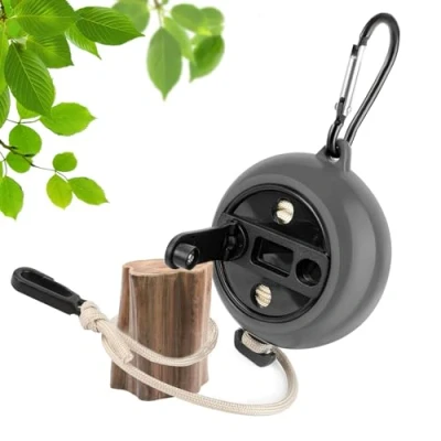 Imagen de Boloest Cuerda de Ropa Viaje retráctil 10 m portátil para Acampar Cama Ajustable al Aire Libre línea Secado (Negro