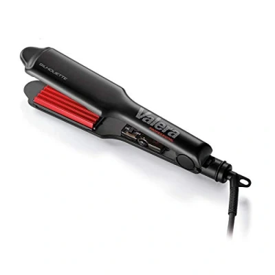 Imagen de Valera, Silhouette 647.02, Plancha Onduladora Profesional, para Ondas, de Cerámica, con Control Electrónico Temperatura, Puntas Termoaislantes, Cable 3 m, 210C, Swiss Made