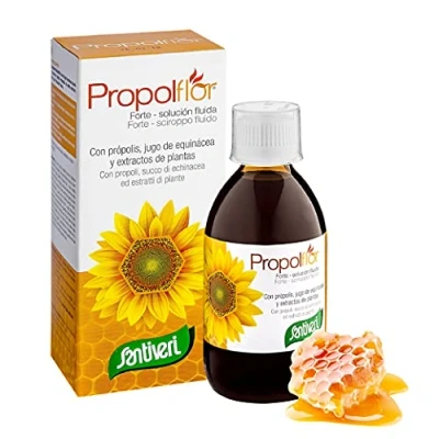 Imagen de SANTIVERI Propolflor Forte/Jarabe 200 ml/Con propóleo, equinácea y extractos de plantas