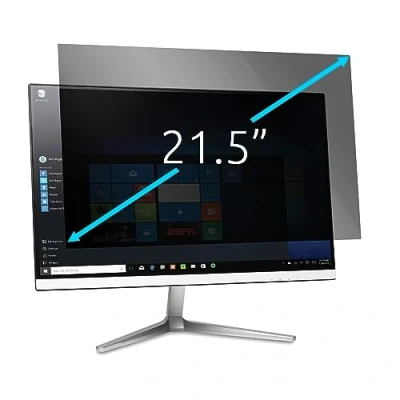 Imagen de Kensington Filtro de Privacidad para Monitor, Extraíble y Bidireccional Monitores 21,5&quot; 16:9, Revestimiento Antideslumbrante Reversible con Reducción Luz Azul Antifatiga Ocular, 628335