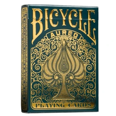 Imagen de Bicycle Aureo Leonardo da Vinci Baraja de Cartas Poker Premium Colección, Color Dorado (1042051)