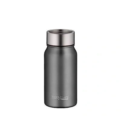 Imagen de TC DRINKING MUG Taza térmica de acero inoxidable, 0,35 l, color gris piedra, 8 h calor/16 frío, absolutamente hermética para la universidad, oficina, el café, cierre