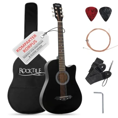 Imagen de Rocktile WSD 5C BK Slim Line Set de guitarra acústica Black