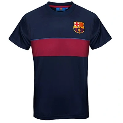 Imagen de FC Barcelona Camiseta Oficial para Entrenamiento Hombre Poliéster Rayas Azul Marino Small