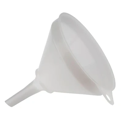 Imagen de APS 30070 Embudo con colador, diámetro de 17 cm, altura 20 paso mm diámetro, plástico (PE), color blanco, fabricado en Alemania