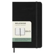 Imagen de Moleskine Weekly Planner 2024 2025, Agenda Semanal 18 Meses Horizontal con Tapa Dura y Cierre Elástico, Formato de Bolsillo 9 x 14 cm, Color Negro