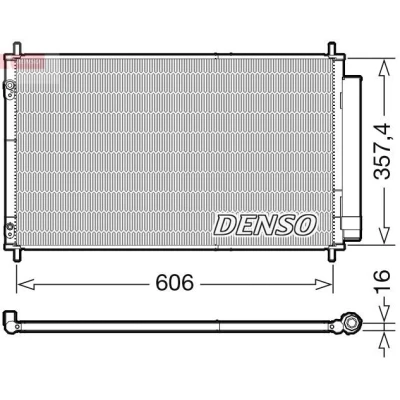Imagen de DENSO DCN50058 Condensador con secador R 134 a TOYOTA: Yaris III Hatchback