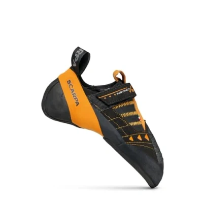 Imagen de SCARPA Instinct VS Zapatos de escalada en roca para deportiva y búlder, Negro/Naranja, 10 10.5 Women/9 9.5 Men