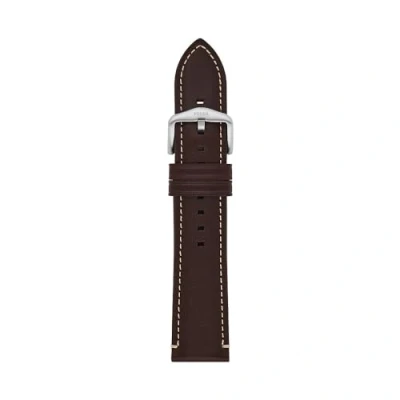 Imagen de Fossil Correa para hombre LiteHide de piel marrón, 22 mm, S221496, Casual