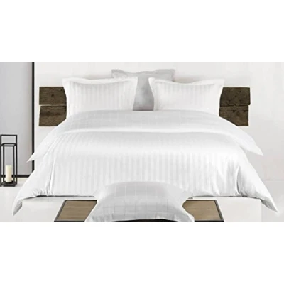 Imagen de de Witte Lietaer Zygo Juego Ropa Cama, algodón Peinado, Blanco, 260x220 cm