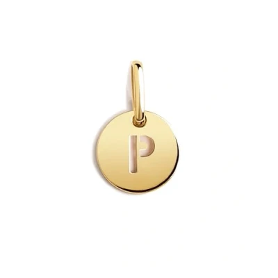 Imagen de Singularu MINI Medallion Letter Colgante, Mujer, Talla: One Size, Letra p oro