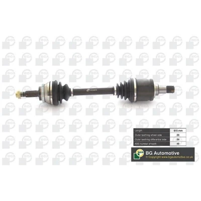 Imagen de BGA DS7608L Árbol de transmisión Eje delantero, izquierda 610 TOYOTA: Avensis II Berlina, Station Wagon