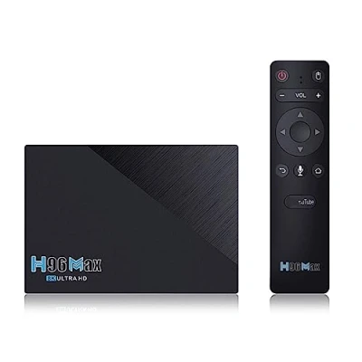 Imagen de CHROX Android 11.0 TV Box, H96 MAX 8GB RAM 128GB ROM RK3566 Quad Core 64Bit CPU Soporte Wifi6 Dual 2.4G/5.8G WiFi Ethernet BT5.0 8K HDR10 Ultra HD Smart Home Player Set Top Box,8gb+128gb