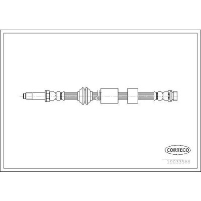 Imagen de CORTECO 19033568 Latiguillos de Freno 435 FORD: Focus 2, C Max, Max