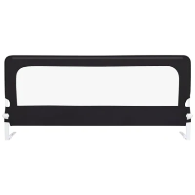 Imagen de Barrera Cama niños Abatible Barandilla de Seguridad para portátil, Viaje, Plegable y fijación Segura, 150 * 70 26cm Negro