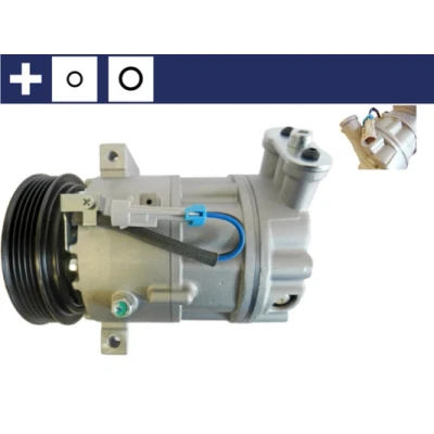 Imagen de MAHLE ORIGINAL ACP 1271 000S Compresor de Aire Acondicionado SD7V16 12 PAG 46 R 134 a con junta anular OPEL: Vectra C Berlina, CC