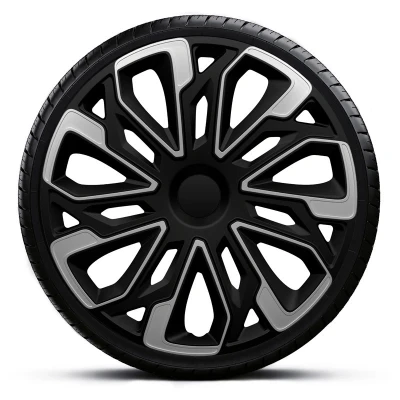 Imagen de AutoStyle PP 5446SB Tapacubos 16in negro/plata