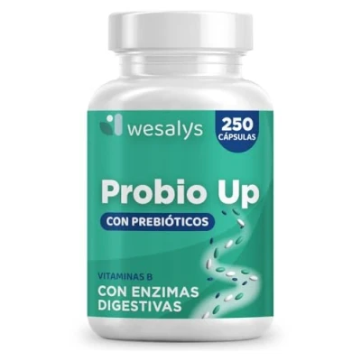 Imagen de Probióticos y Prebióticos Intestinales, 250 Cápsulas (4 meses), 20 Cepas Bacterianas + Inulina, Mil Millones UFC, Lactobacillus, Bifidobacterium, Máxima Concentración
