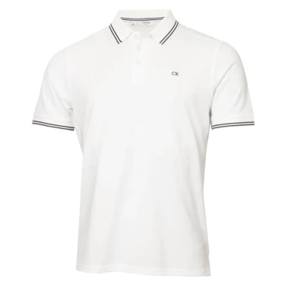 Imagen de Calvin Klein Polo Golf con Cuello Acanalado Campus Hombre Punta Blanca XL