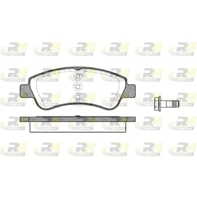 Imagen de ROADHOUSE 2840.20 Juego de pastillas freno Eje delantero con tornillos, lámina adhesiva accesorios PEUGEOT: 206 Hatchback, 207 Hatchback