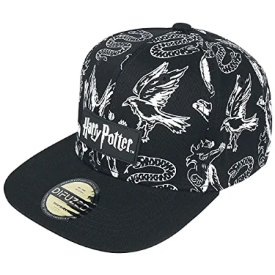 Imagen de Gorra Harry Potter Simbolos B/n