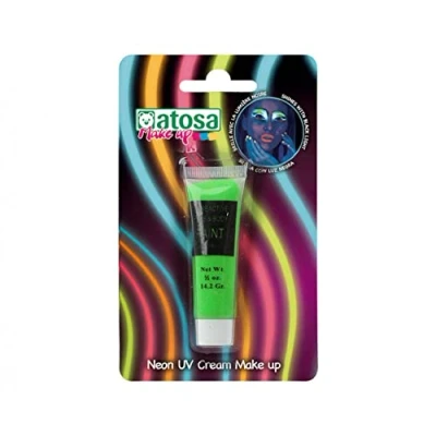 Imagen de ATOSA maquillaje neon brilla en la oscuridad luz uv verde