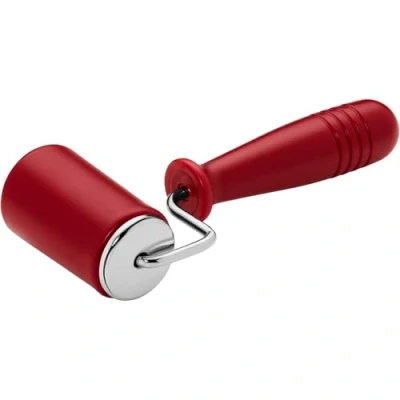 Imagen de ORIGINAL KAISER Patisserie Rodillo para masa silicona con núcleo metal, apto lavavajillas, resistente al calor, rojo