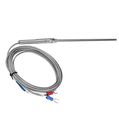 Imagen de Tipo K Termopar Sonda, Rosca M8 150 mm Controlador de temperatura Sensor acero inoxidable Cable 0 400 ℃(3m)