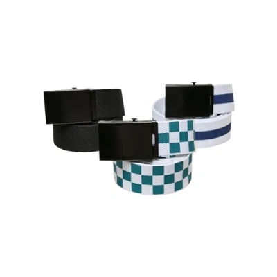 Imagen de Urban Classics TRIO 3 PACK Cinturón, Talla: S/M, Black jasper spaceblue
